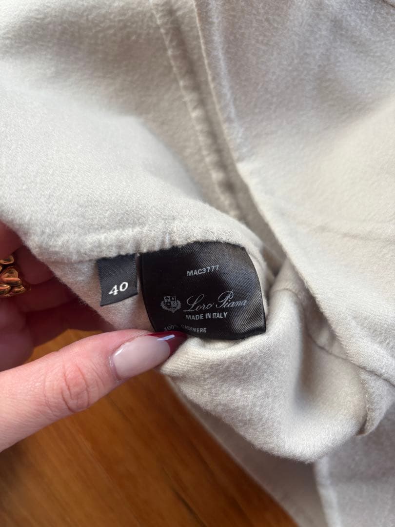 【Loro Piana】ワンピース　チュニック　ノースリーブ　ベージュ