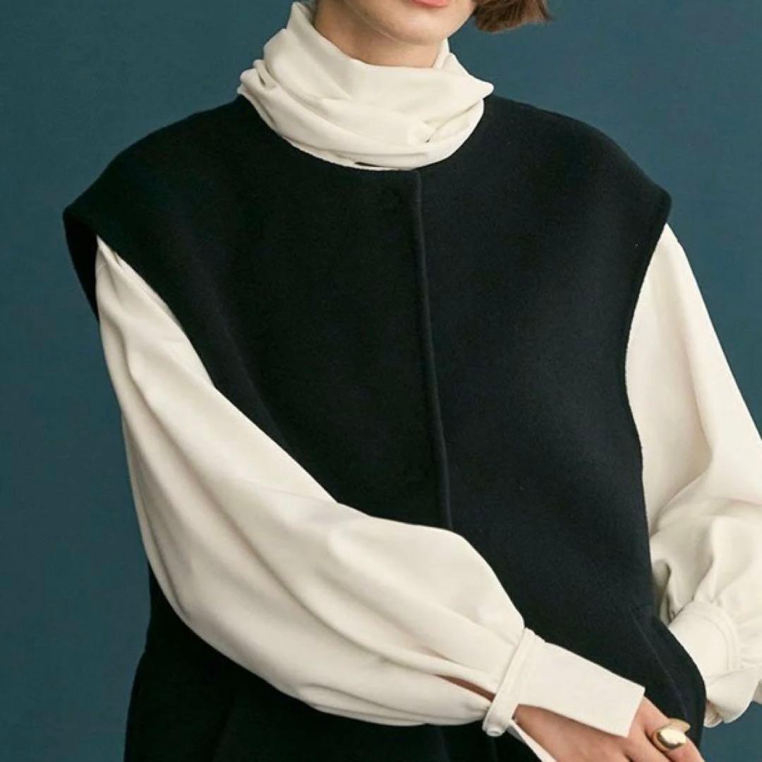 #Newans洗濯機可ビックリボンパウダリーブラウス ボウタイ オンワード