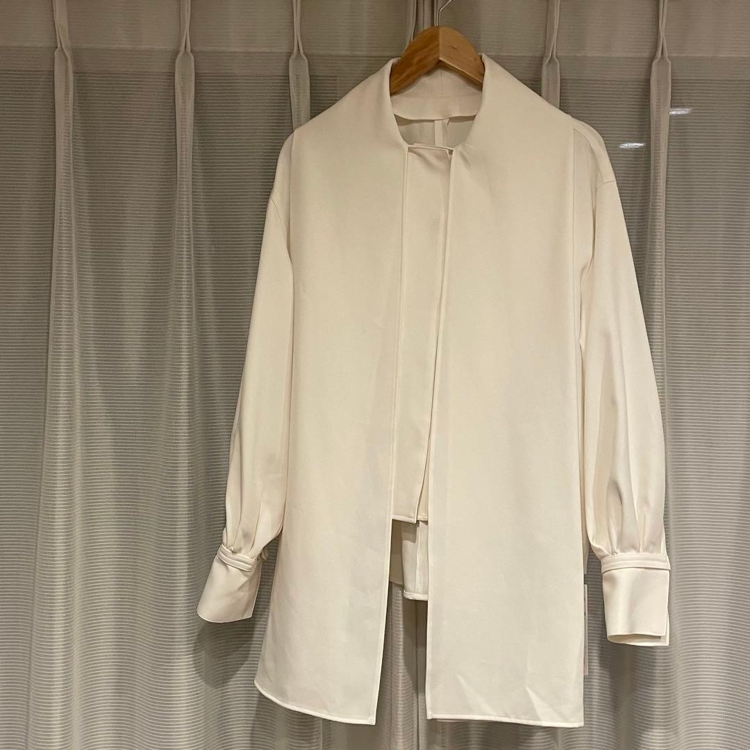 #Newans洗濯機可ビックリボンパウダリーブラウス ボウタイ オンワード