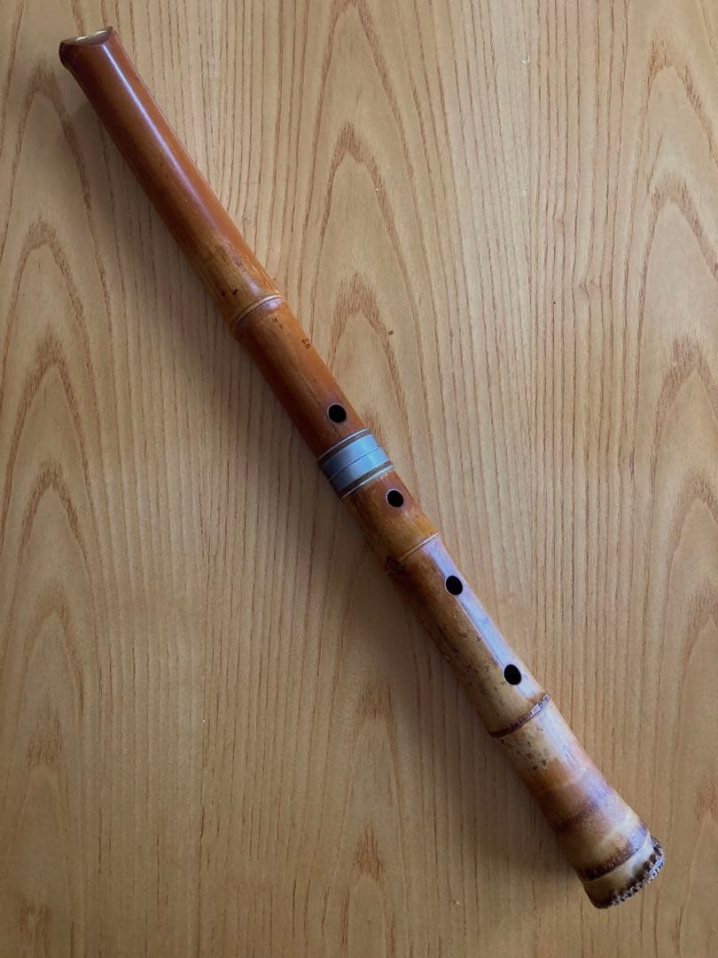 琴古流尺八　兼安洞童銘一尺八寸管