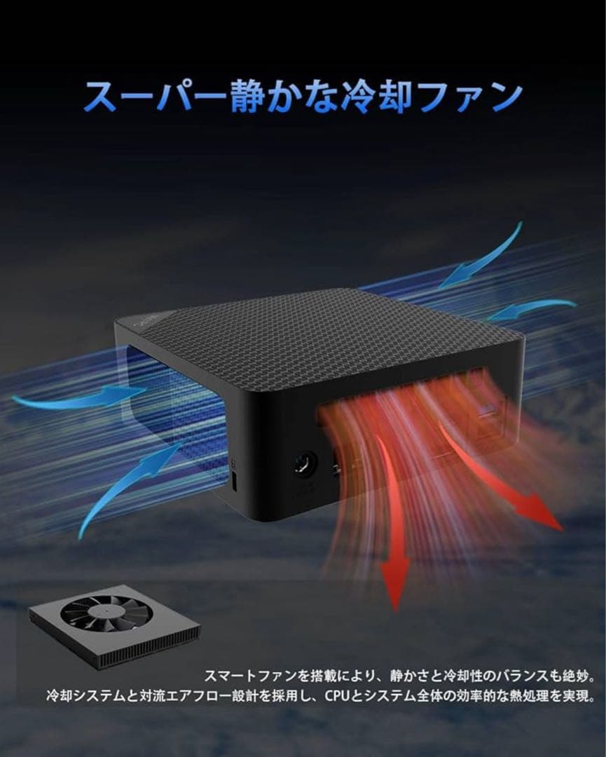 ミニPC 16GB+512GB SSD Windows11 3500U 搭載