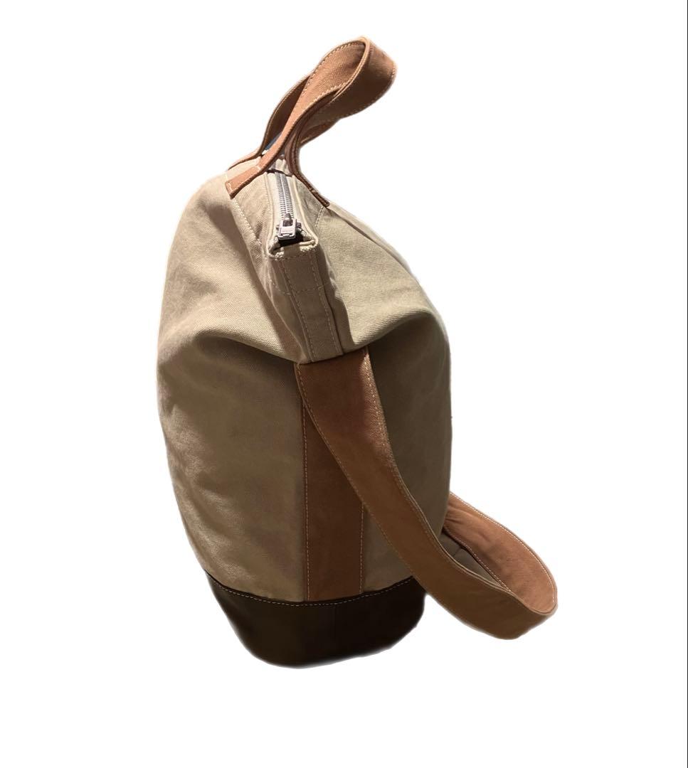 17ss コムデギャルソンオム キャンバス トートバッグ ベージュ ブラウン