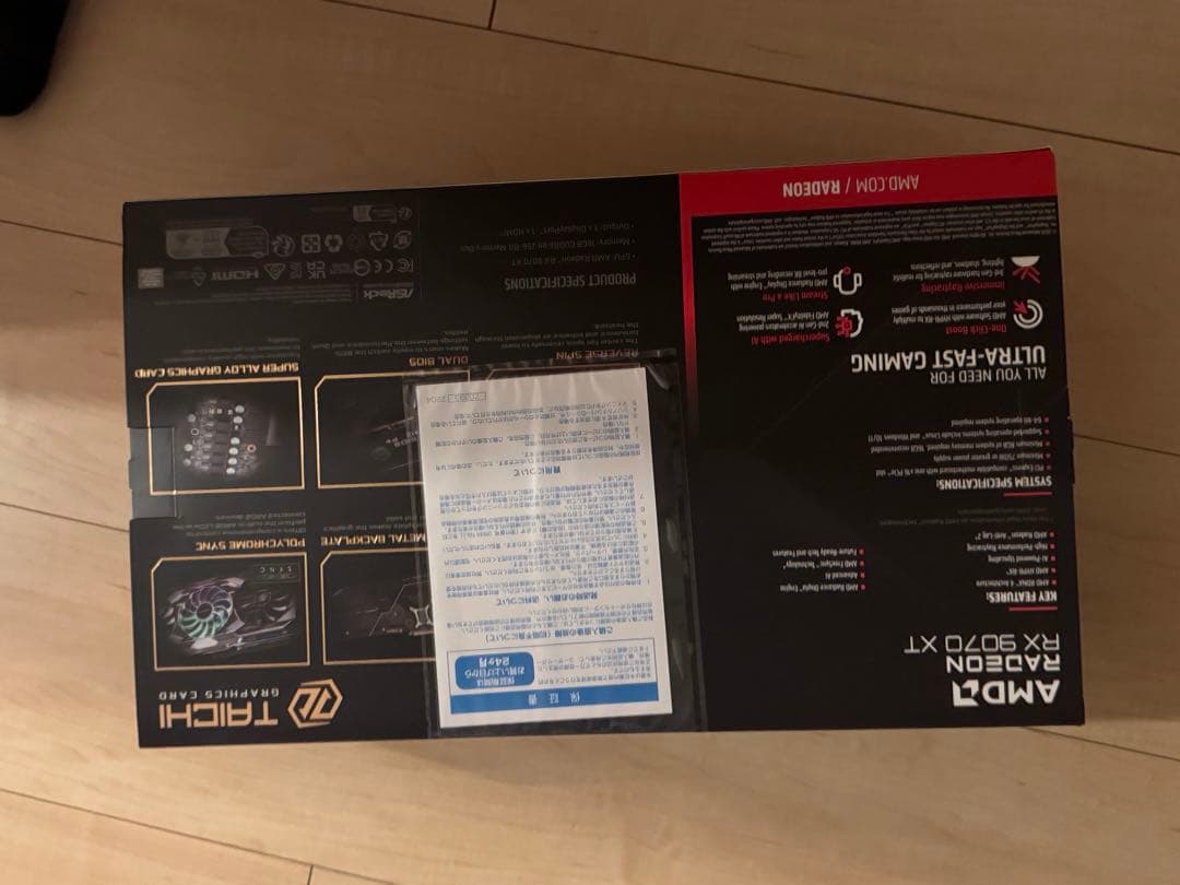 グラフィックボード・グラボ・ビデオカード ASRock TAICHI Radeon RX 9070XT 16GB