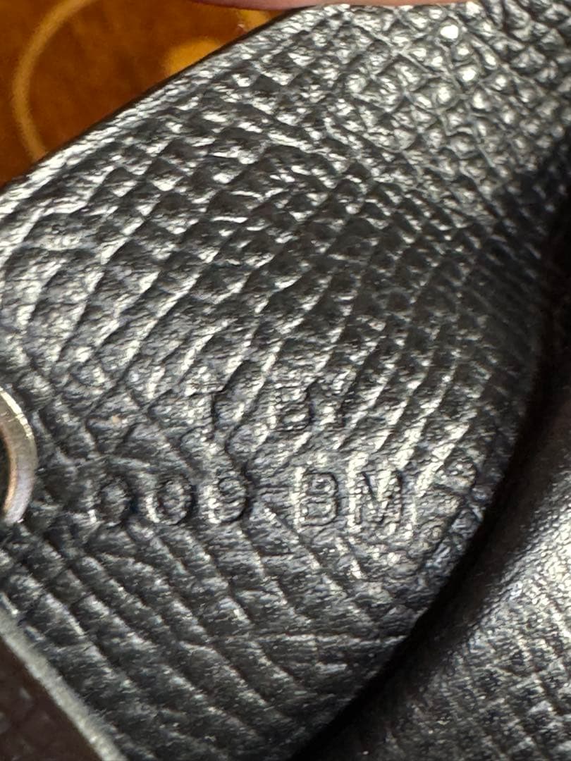 最安値　HERMES 黒 レザー 名刺入れ　カルヴィ　エプソン