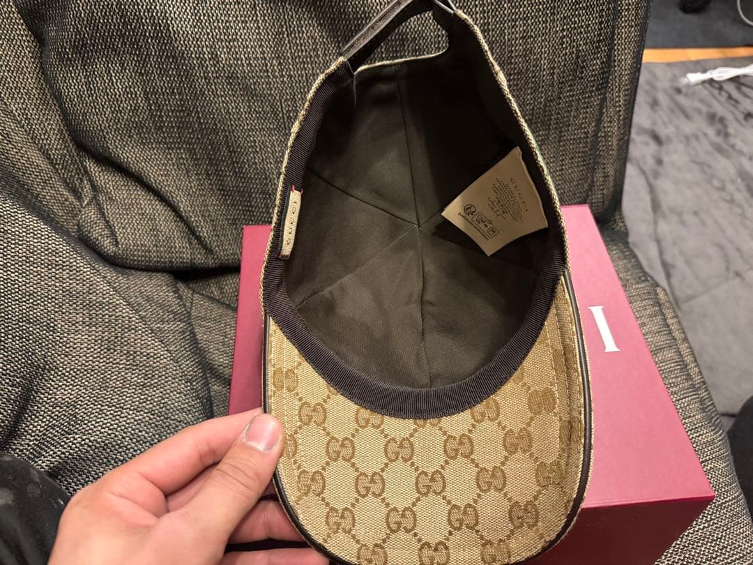完全正規品GUCCI GGパターン XL 60cm ベースボールキャップ