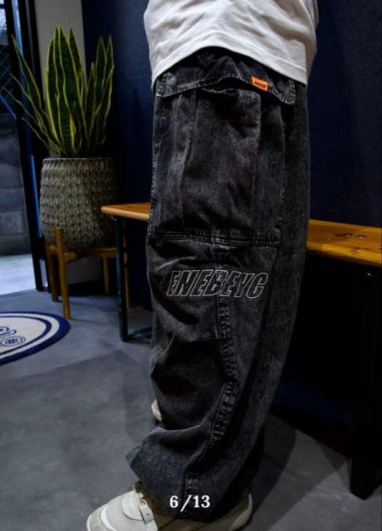 エネベイク　enebeyc 硫化染　極太カーゴパンツ