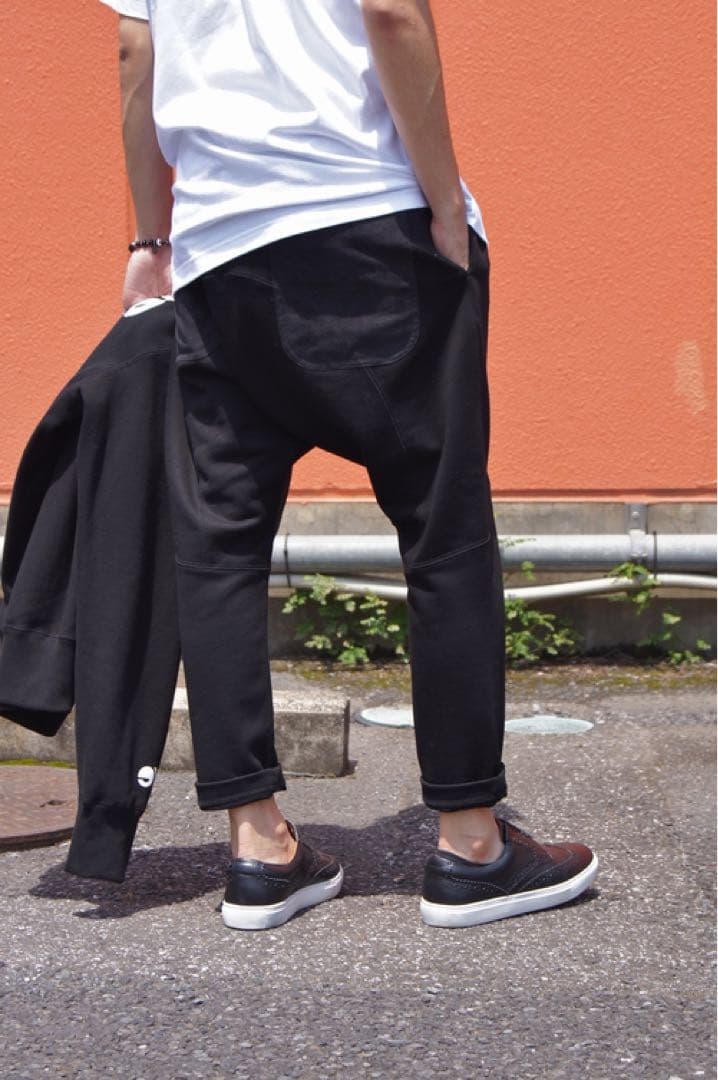 【ケイクールXS】18AW ジュンヤマン サルエルスウェットパンツ 黒
