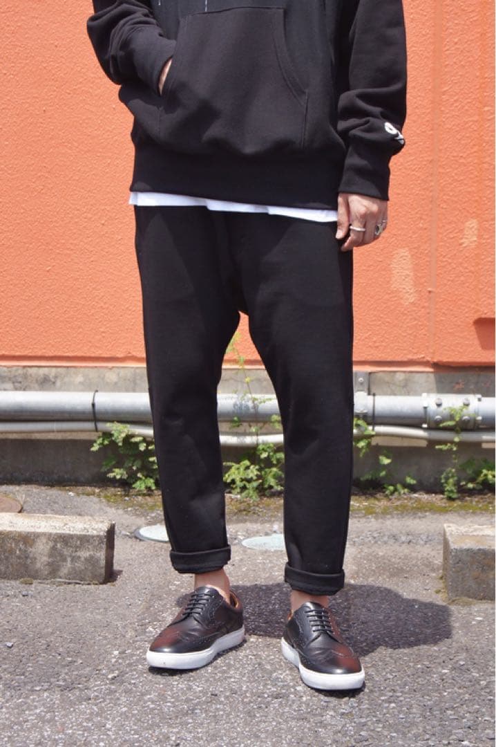 【ケイクールXS】18AW ジュンヤマン サルエルスウェットパンツ 黒