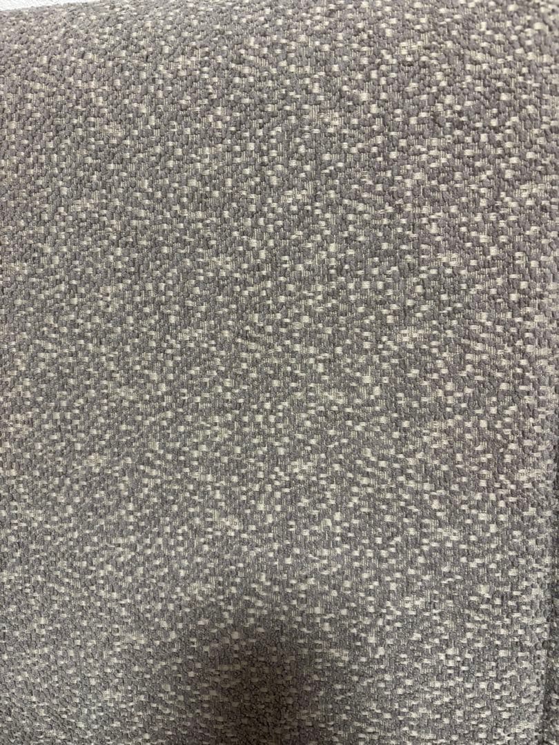 カリモク　2人掛けソファ　グレー　布張り