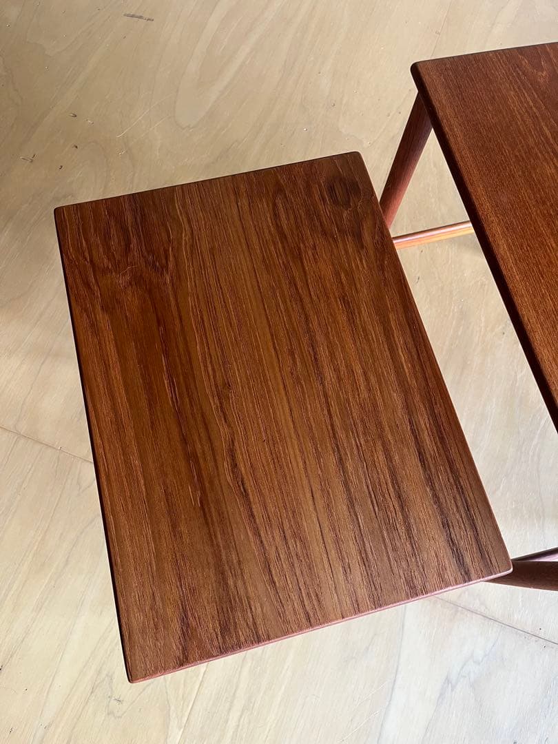 Hans J. Wegner AT40ネストテーブル チーク無垢材 ウェグナー