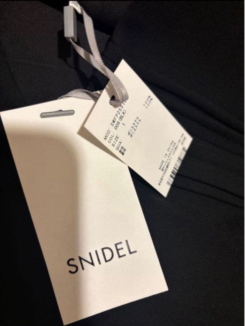 SNIDEL レイヤードフリルミニスカショーパンBLK M