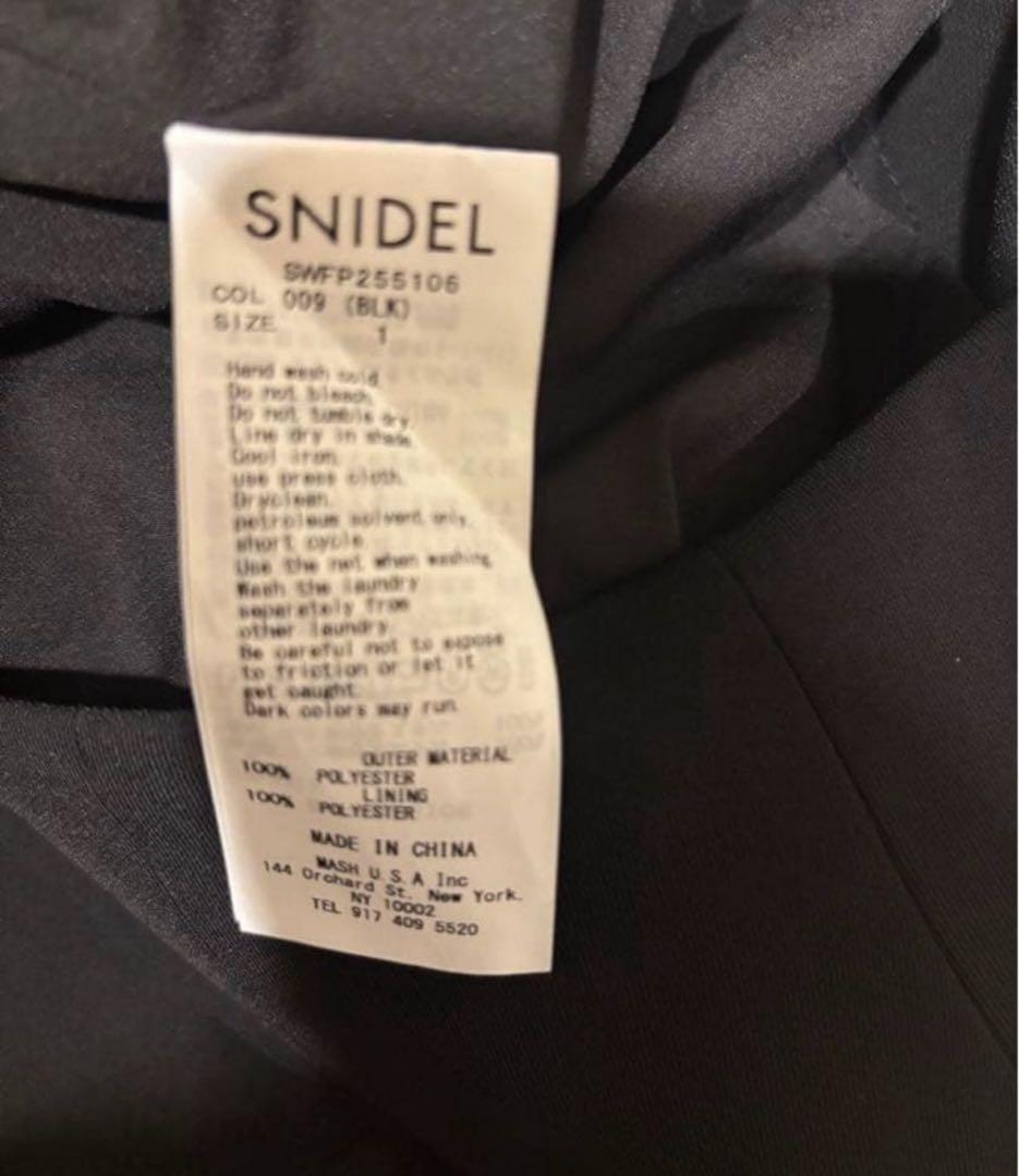 SNIDEL レイヤードフリルミニスカショーパンBLK M