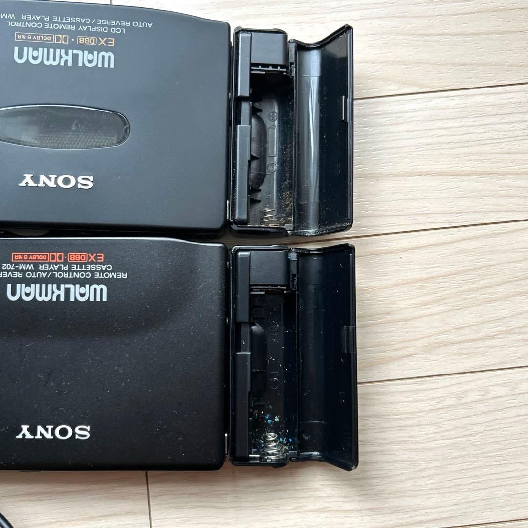 ジャンク SONY カセットウォークマン 2台セット 単三電池アダプター付