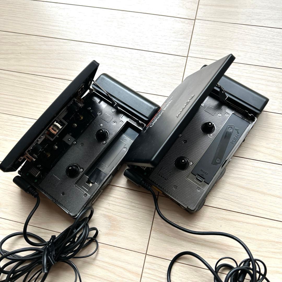 ジャンク SONY カセットウォークマン 2台セット 単三電池アダプター付