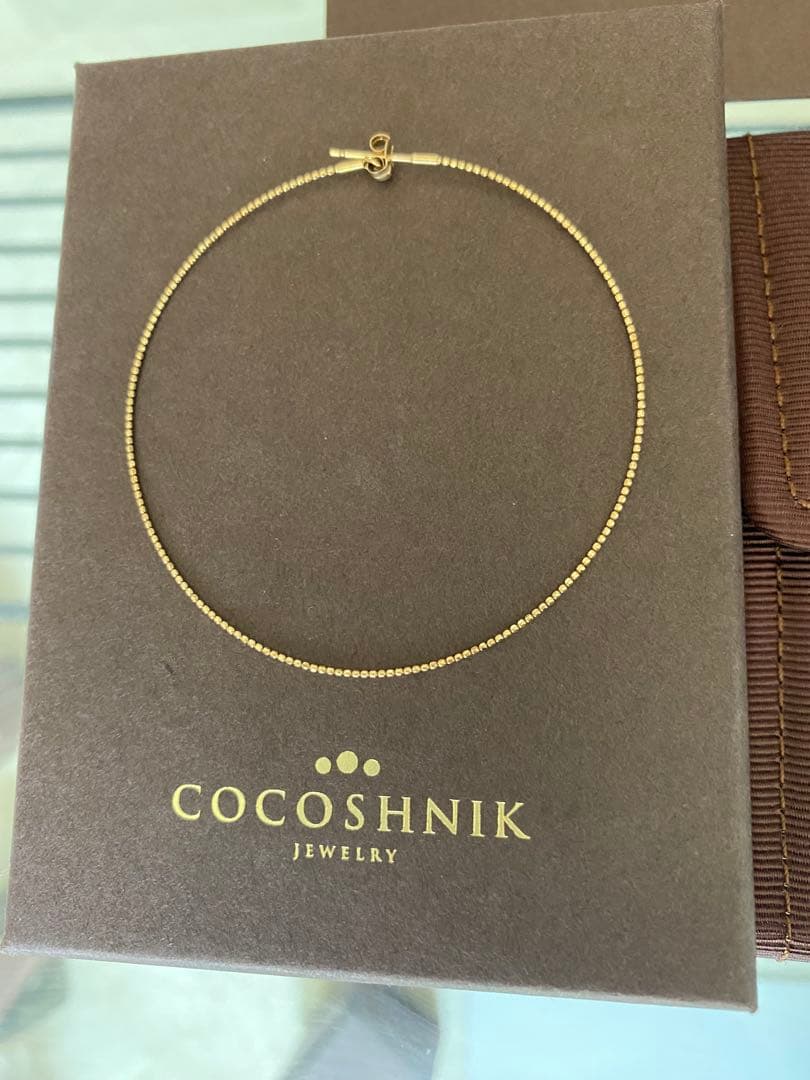 COCOSHNIKピアスK10カット丸線フープピアス大 片耳のみココシュニック