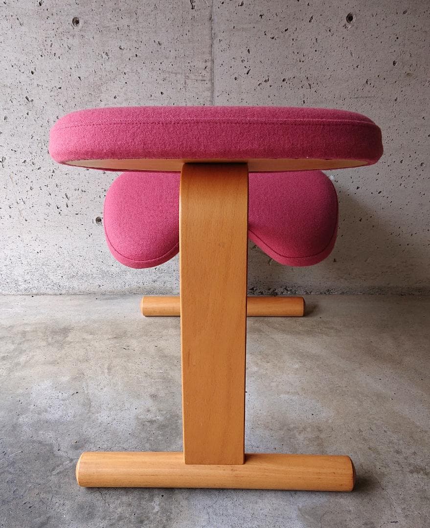 【良品】サカモトハウス バランスチェアイージー　ピンク