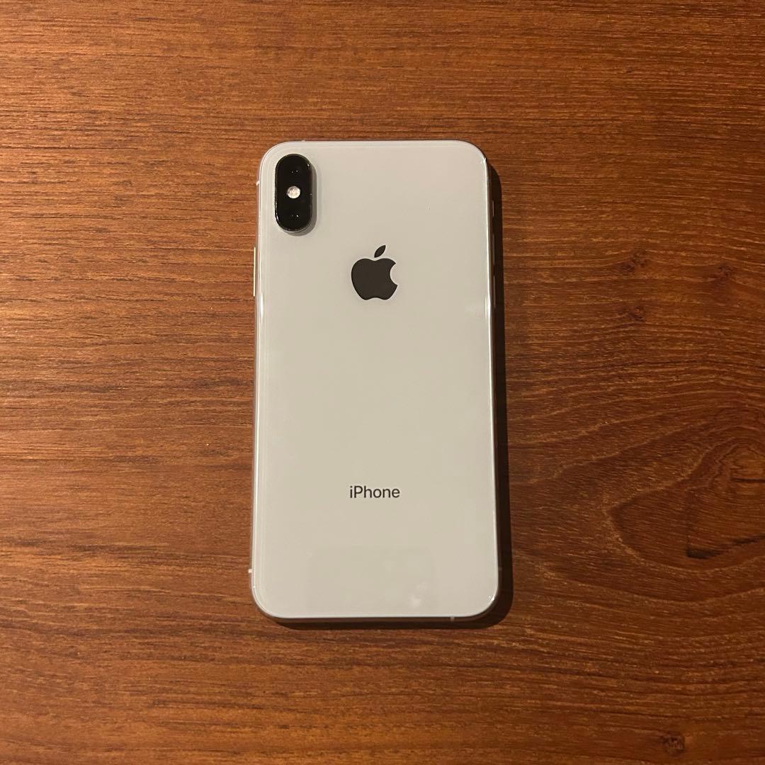 【美品】iPhone XS シルバー 64GB SIMフリー バッテリー100