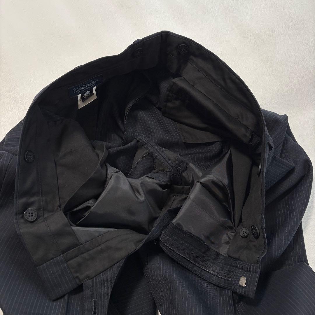 美品 ブルックスブラザーズ XLサイズ スーツ セットアップ ストライプ 紺色