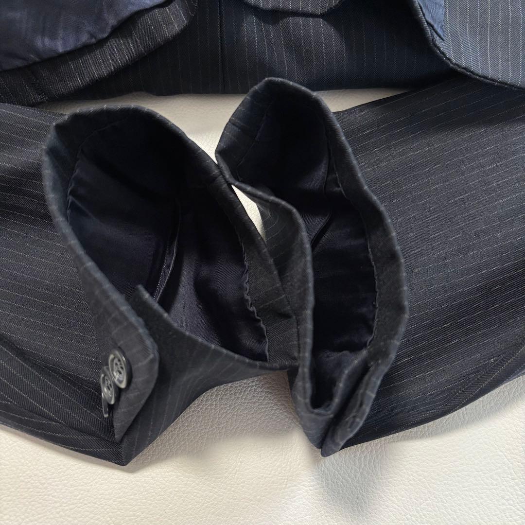 美品 ブルックスブラザーズ XLサイズ スーツ セットアップ ストライプ 紺色