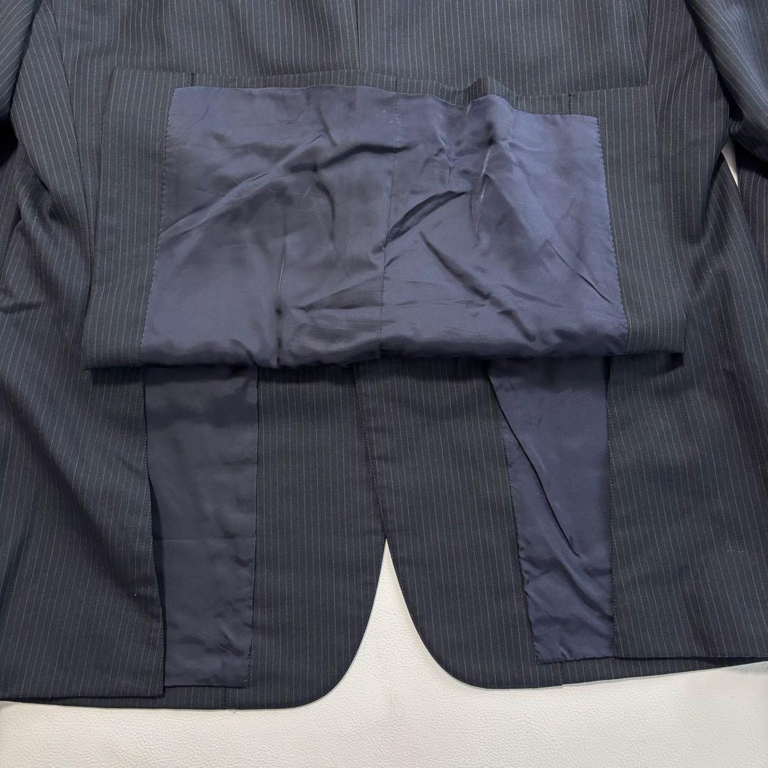 美品 ブルックスブラザーズ XLサイズ スーツ セットアップ ストライプ 紺色
