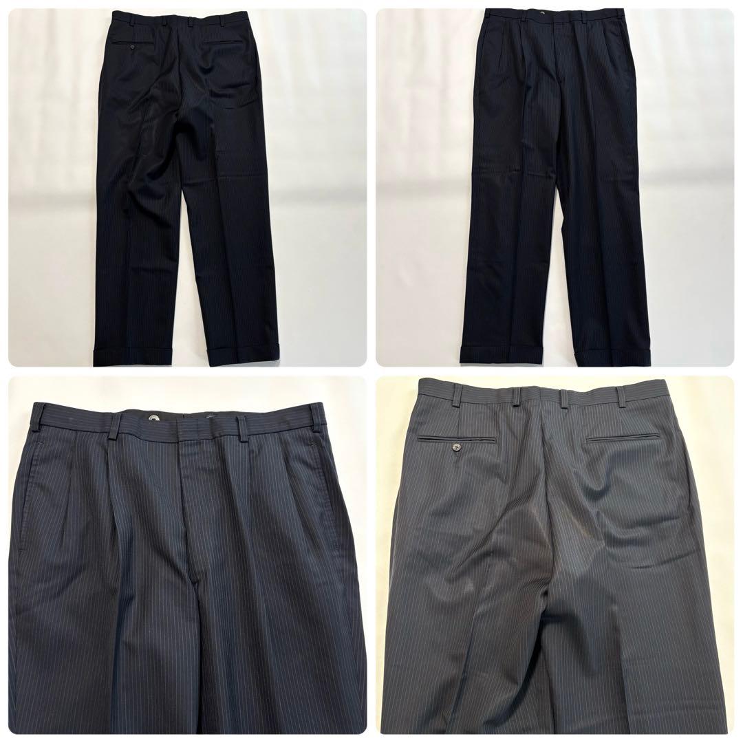 美品 ブルックスブラザーズ XLサイズ スーツ セットアップ ストライプ 紺色