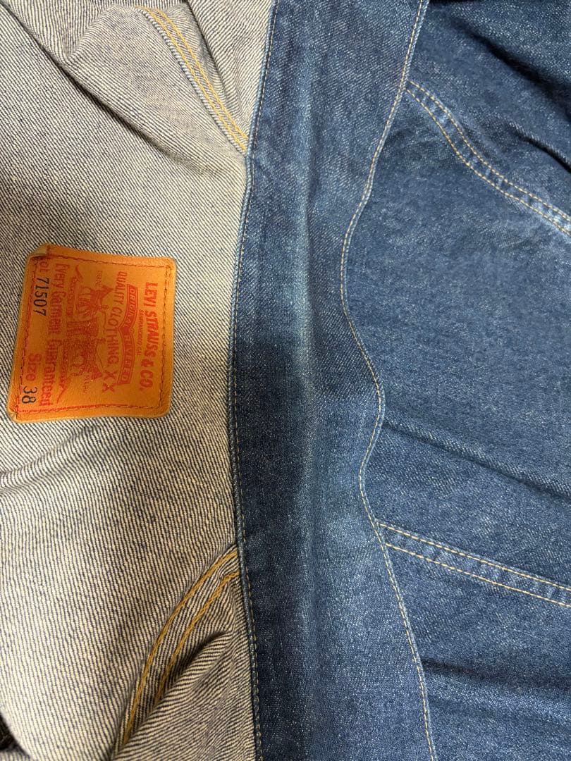 美品:Levi's デニムジャケット 71507 XX サイズ38 ビンテージ