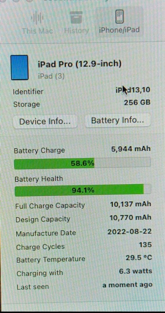 iPad Pro 12.9インチ スペースグレー 元箱、充電器付き