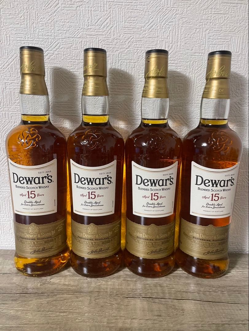 Dewar's 15年ウイスキー お得な4本セット