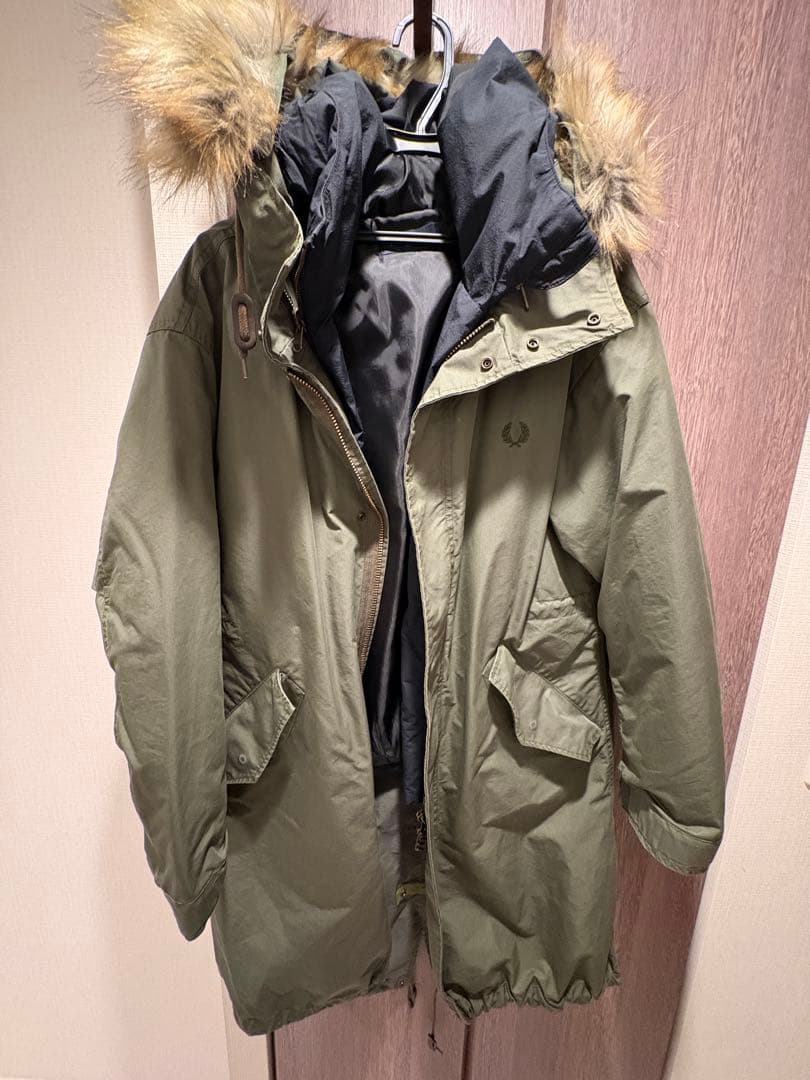 Fred Perry フレッドペリー モッズコート カーキ インナーダウン