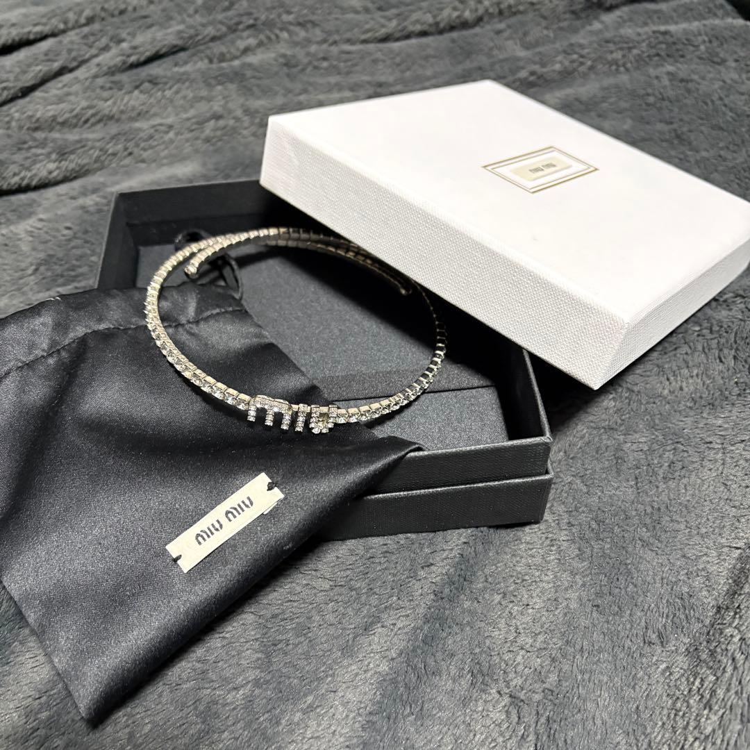 【専用ページ】MiuMiu クリスタルネックレスチョーカー ミュウミュウ