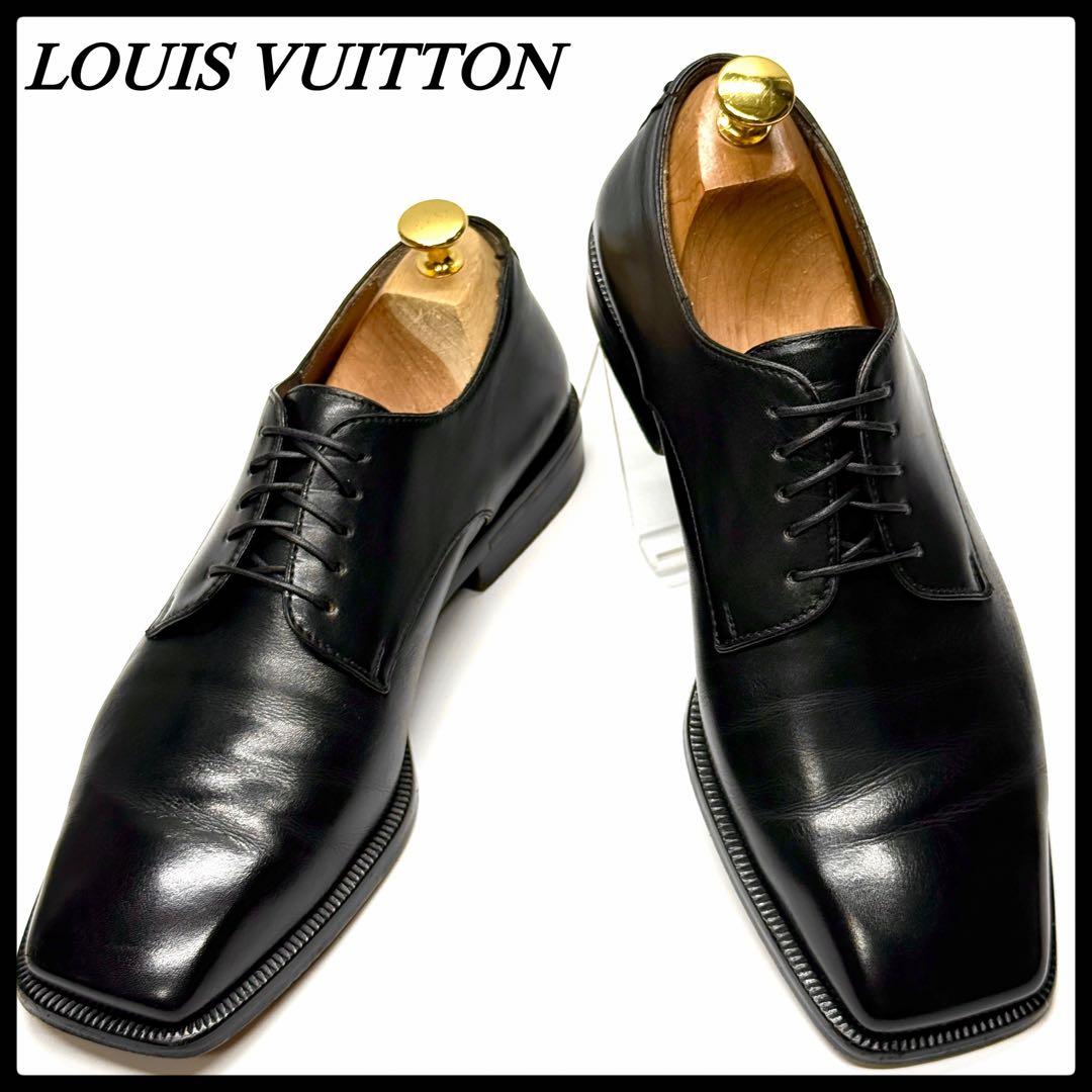 LOUIS VUITTON プレーントゥ モード スクエアトゥ イタリア製 本革