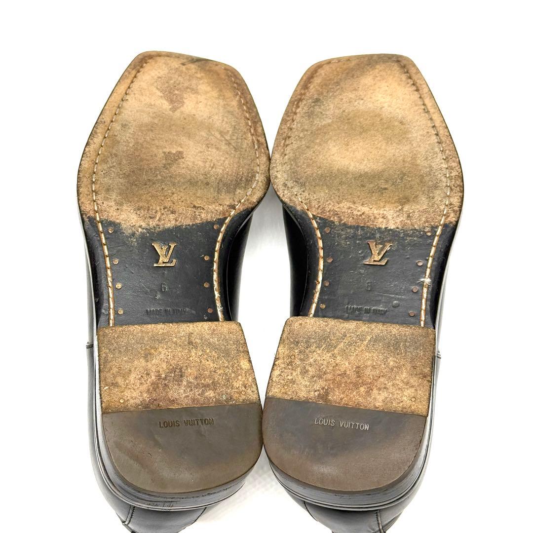 LOUIS VUITTON プレーントゥ モード スクエアトゥ イタリア製 本革