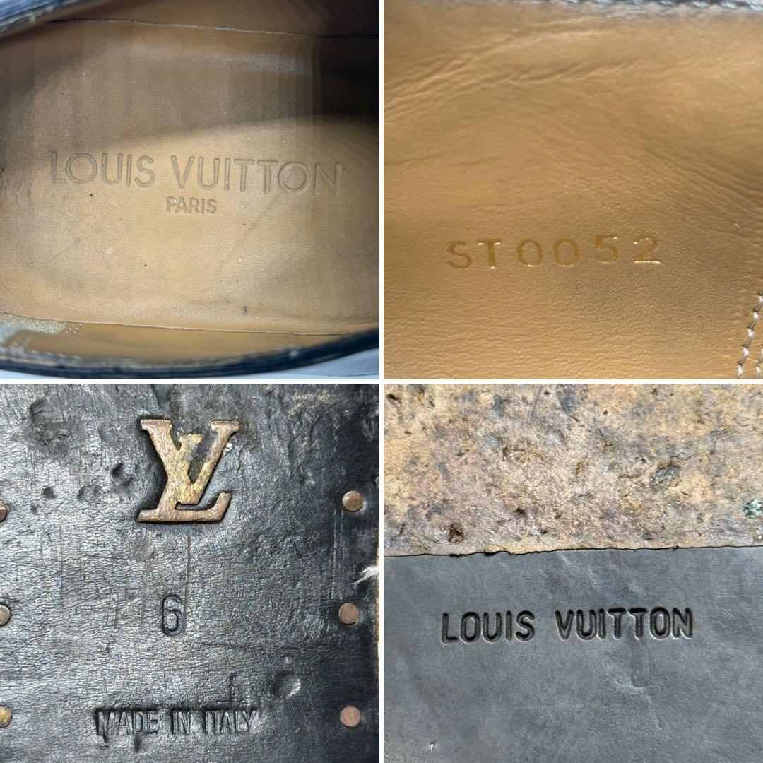 LOUIS VUITTON プレーントゥ モード スクエアトゥ イタリア製 本革