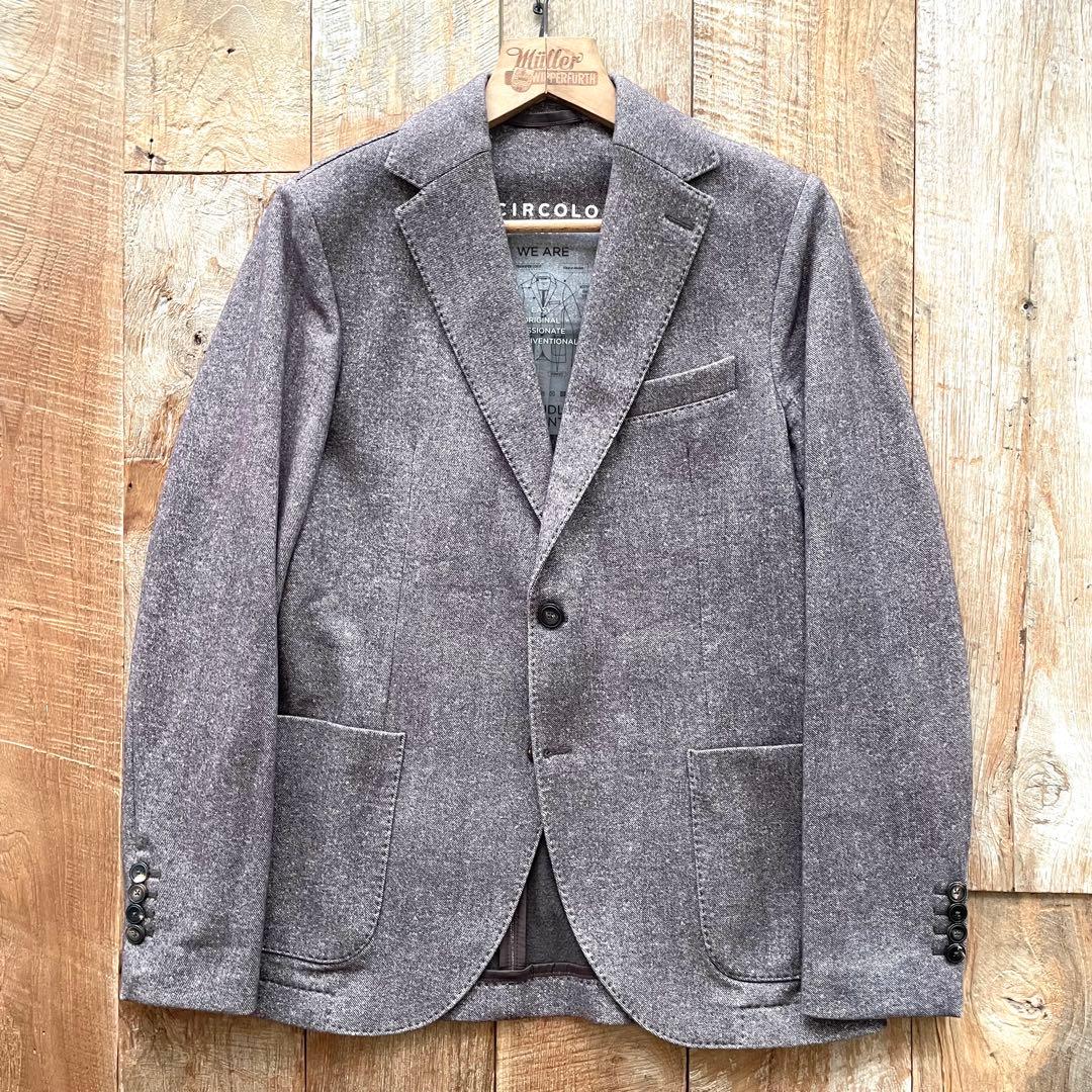 【極美品】CIRCOLO 1901 ジャージー テーラード ジャケット 46
