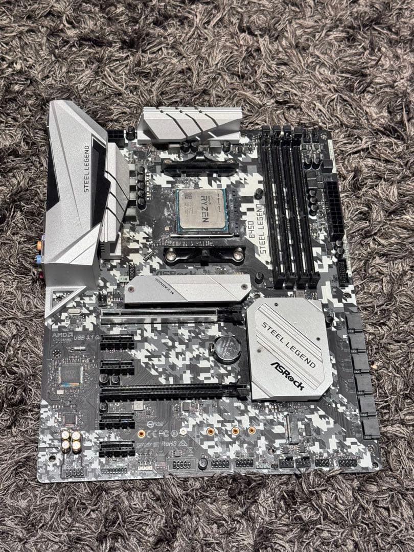 マザーボード Ryzen7 2700x + ASRock B450 + GTX 1060 6G