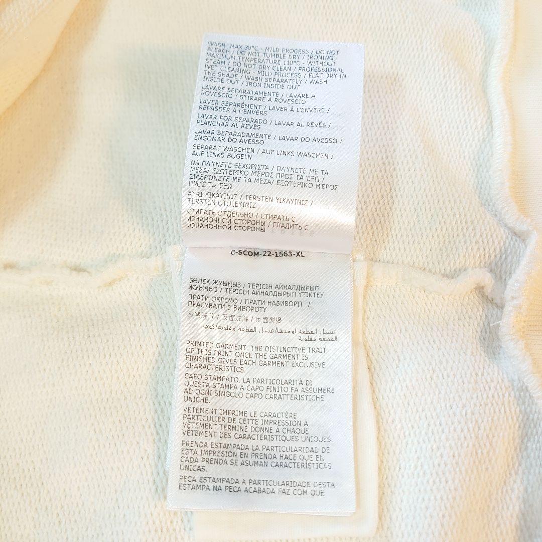 XL モンクレール スウェット トレーナー ワッペン ロゴ 長袖 白