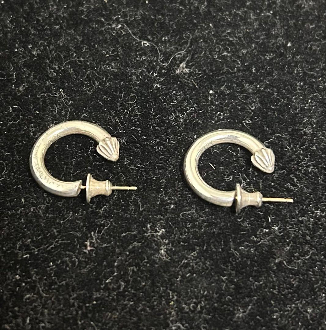 確実正規品　クロムハーツ　プレーンフープピアス　セット