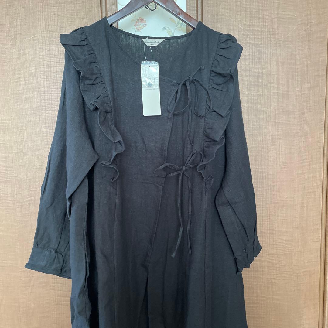 MAPLE新品サマンサモスモス立川限定　アシンメトリーワンピースブラック