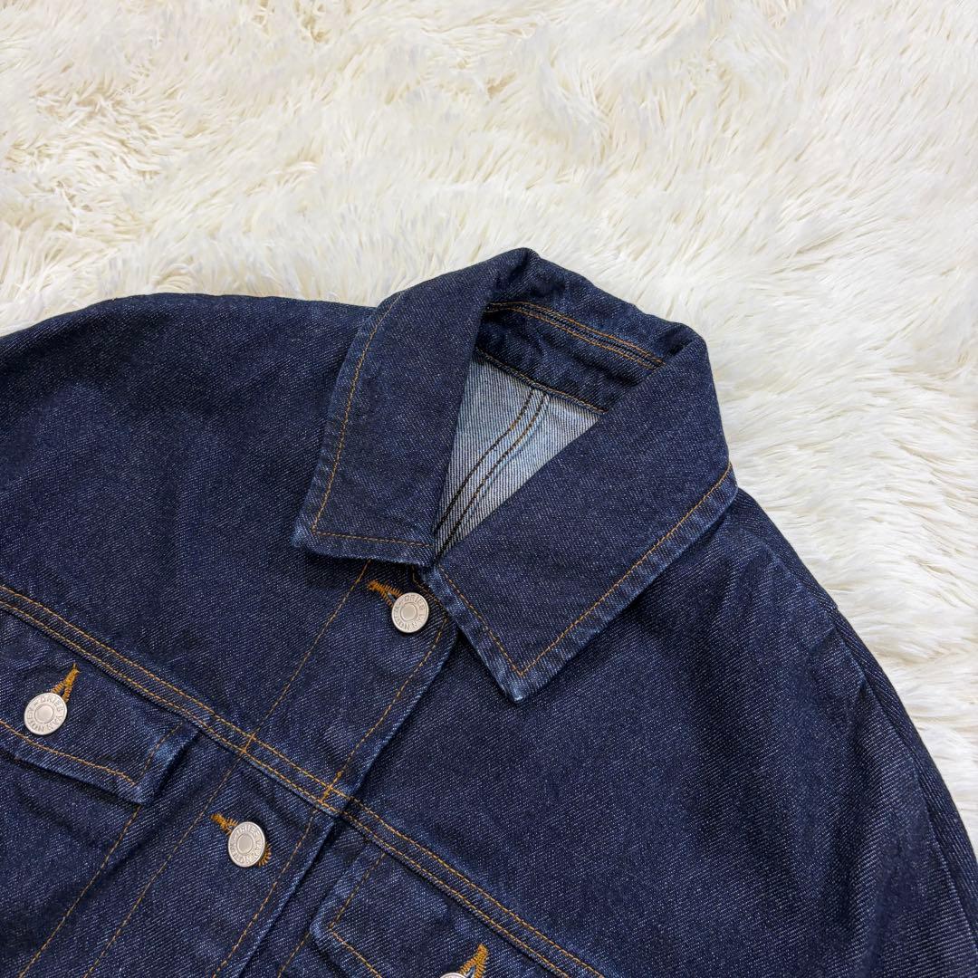 【新品同様】ドリスヴァンノッテン ギャザー オーバーサイズ デニムジャケット S