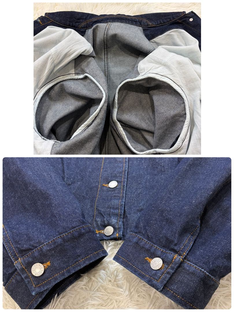 【新品同様】ドリスヴァンノッテン ギャザー オーバーサイズ デニムジャケット S