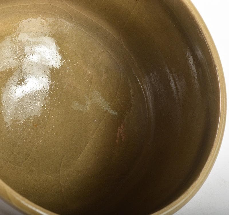 Yasu　茶道具　田村了一作　変青磁　茶碗　共箱　V　R4761