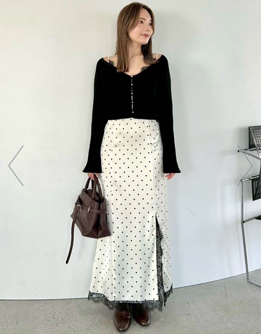 FRAY I.D フレイ アイディー　レーストリムキャミワンピース　タグ付き