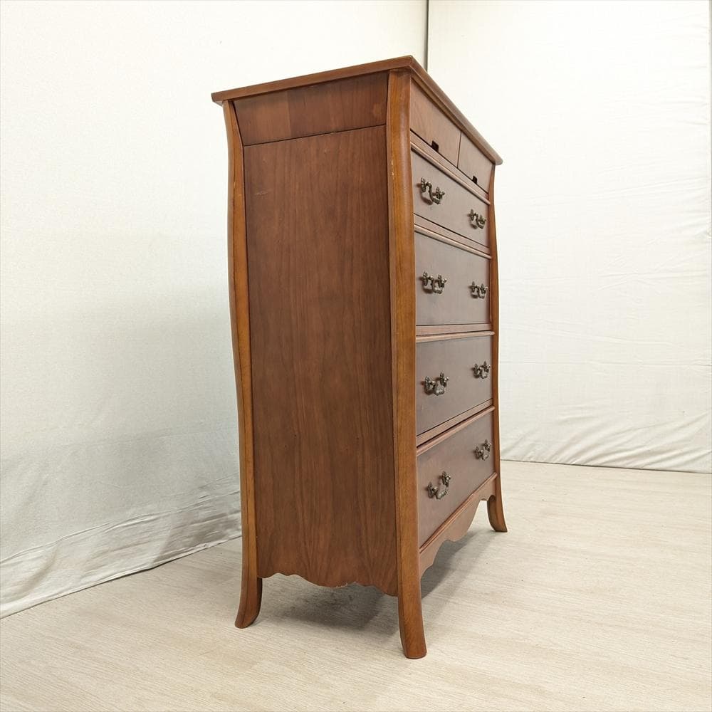 リビングチェスト　タンス　箪笥　チェスト　ハイチェスト　収納　整理　クラッシック