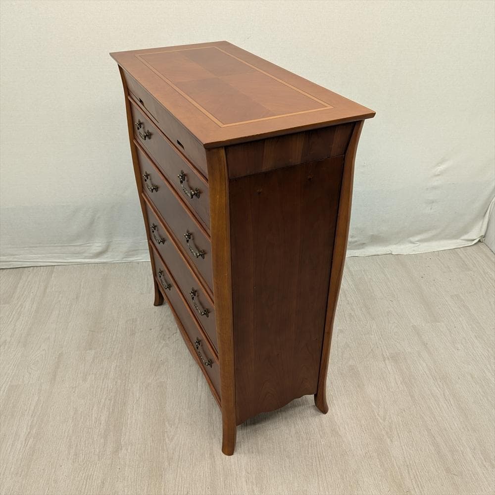 リビングチェスト　タンス　箪笥　チェスト　ハイチェスト　収納　整理　クラッシック