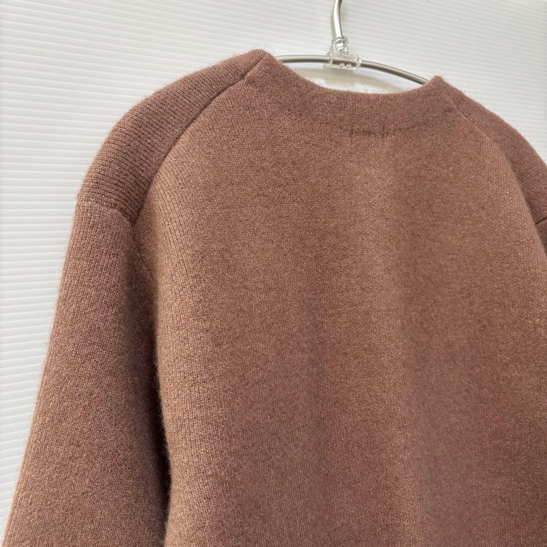 新品【組曲 KUMIKYOKU】ラクーン　たぬき　ニット　カーディガン　長袖