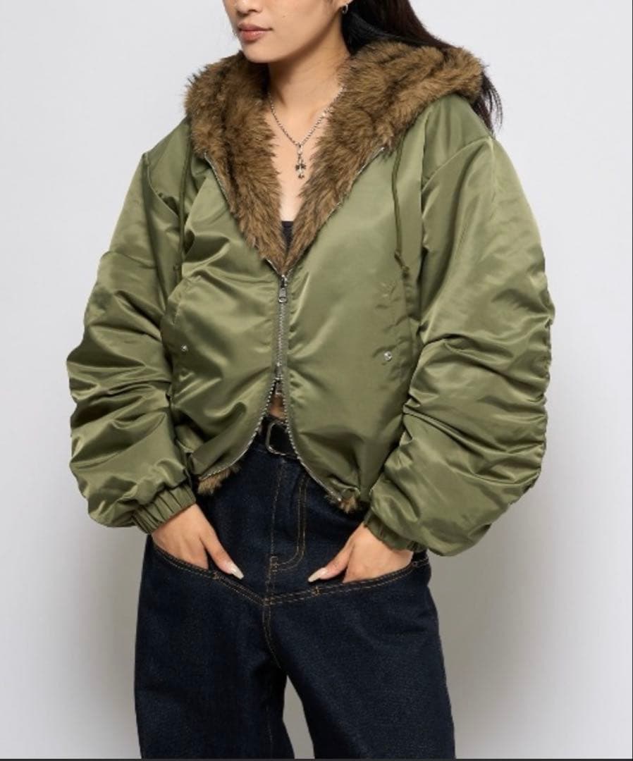 who's who gallery 2wayリバーシブルファーブルゾン N2B