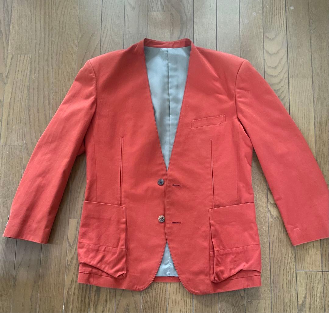 イッセイミヤケ メンズ ノーカラージャケット Mサイズ