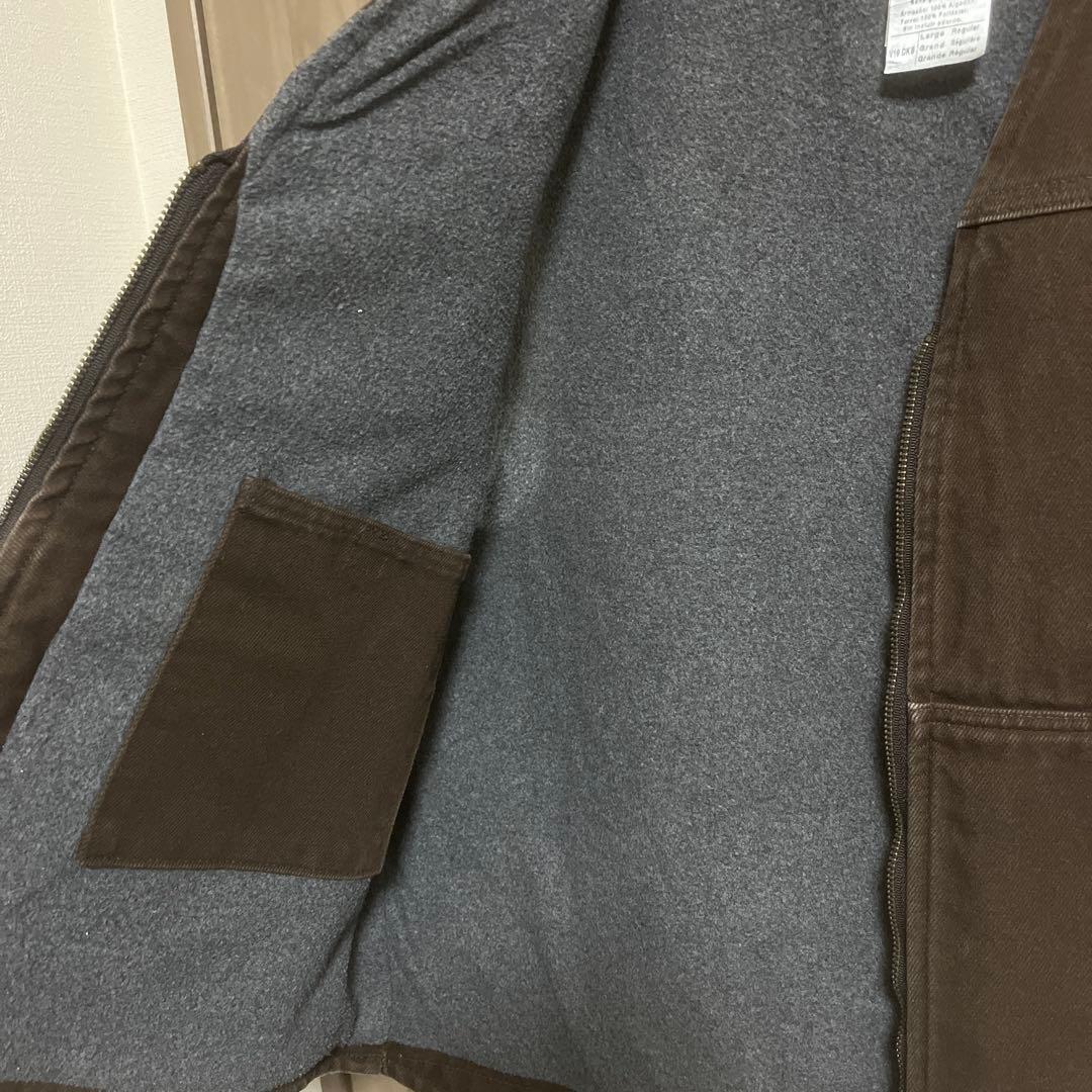 カーハート　ダックベスト　ダークブラウン　L メキシコ製