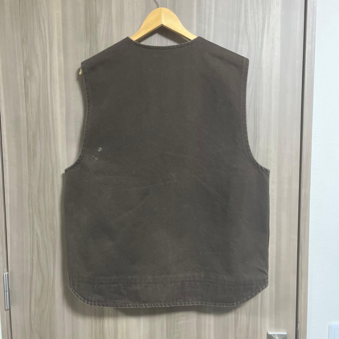 カーハート　ダックベスト　ダークブラウン　L メキシコ製