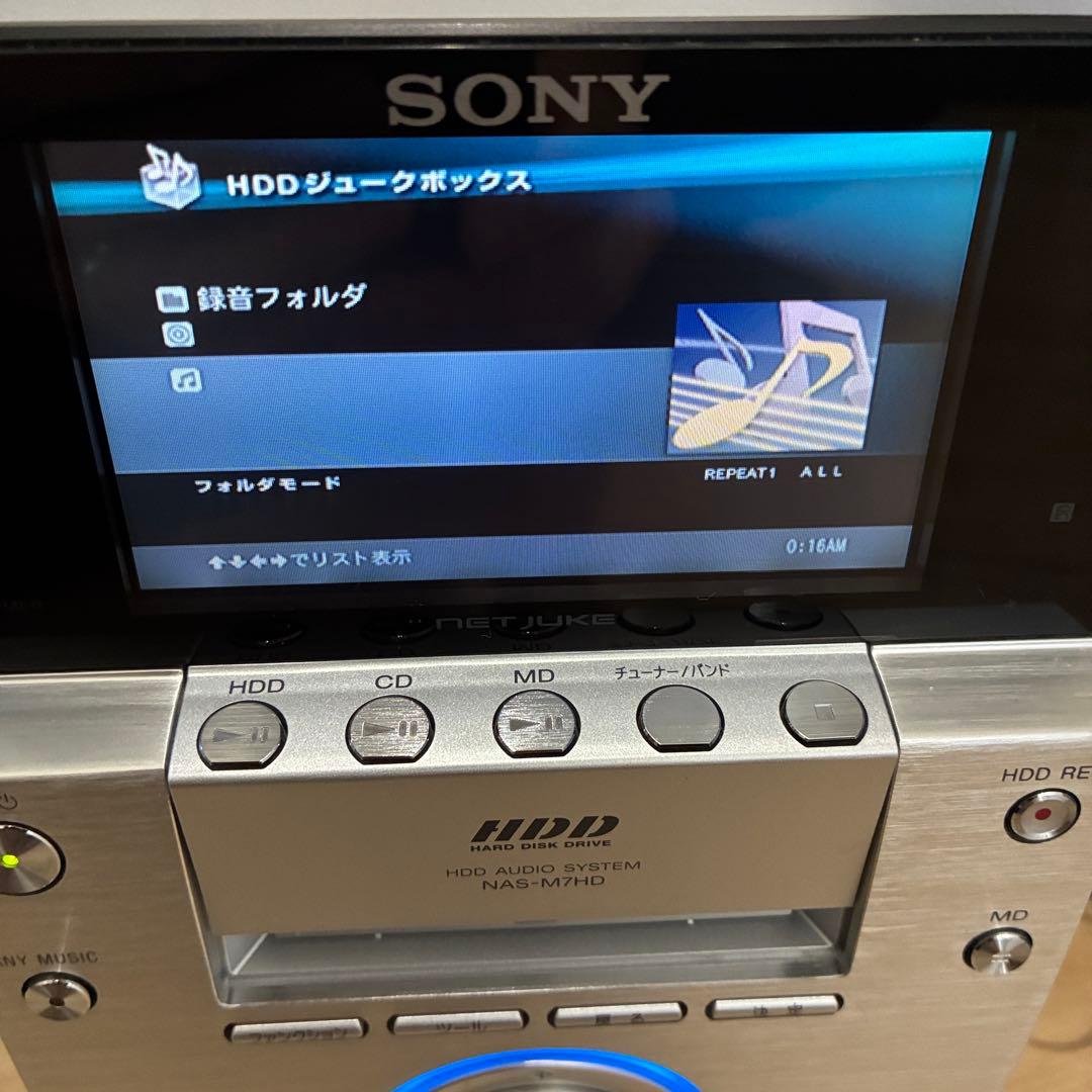 動作ok SONY ソニー NAS-M7HD HDD/CD/MDコンポ